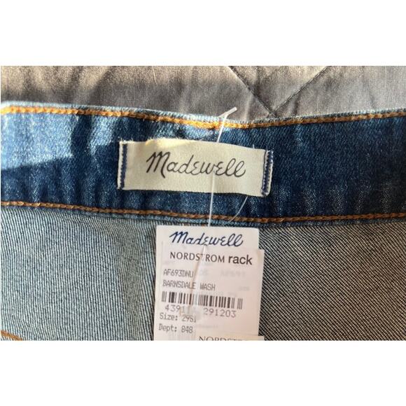 Madewell Button Up Perfect Vintage Crop Jeans Barnsdale Wash - Picture 5 of 10
